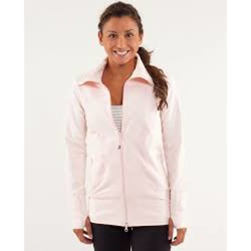 Lululemon In Stride Jacket Tonka Stripe Pretty Pink / Heathered Pretty Pink 6